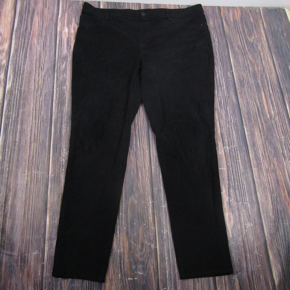Chico's Pants - Chico's Pants Womens 2.5 Black Microfiber Straight Leg Stretch Dress Career